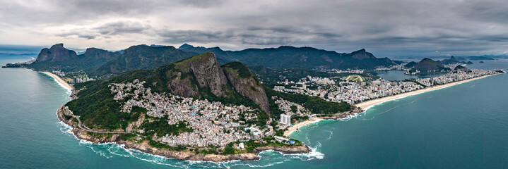 Panorama Rio de Janeiro drone view