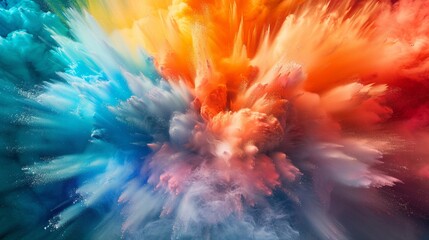 Esplosione di polvere multicolore - obrazy, fototapety, plakaty