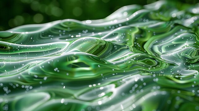 Acqua verde in movimento