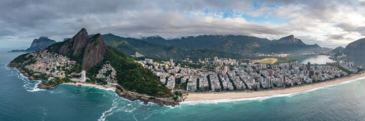 Panorama Rio de Janeiro drone view