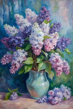 bouquet of lilac in a vase