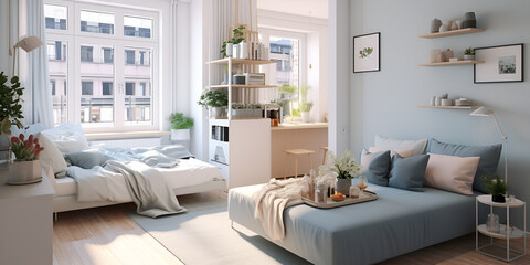 modern living room, Furniturecentric beige bedroom interior thoughtfully designed