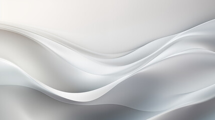 Abstract Silver and White Waves Background Design