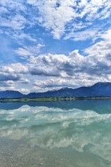 lake and mountains