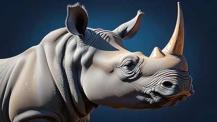 Türaufkleber Rhino in the sun © Milten
