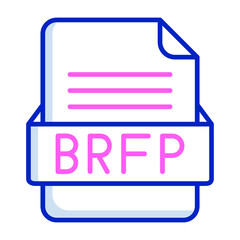 BREP File Format Vector Icon Design