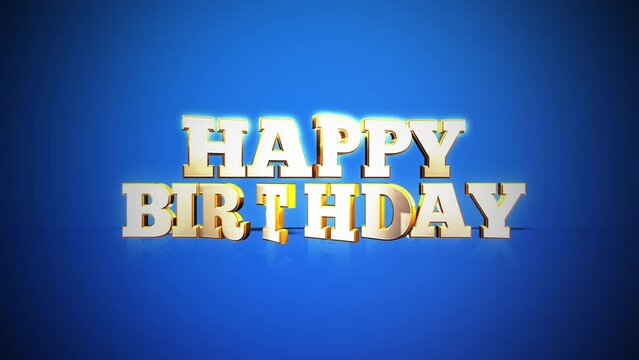 Celebrate a special someones birthday with this shiny and reflective Happy Birthday greeting! The yellow metal letters bring joy to any celebration