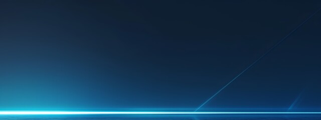 Obraz premium Abstract Blue Gradient Background with Spotlight Effect for Product Presentation and Studio Lighting