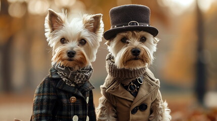 Fashionable pets dressed in miniature designer outfits - Fashion world