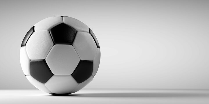 Soccer Ball Football Banner Composition