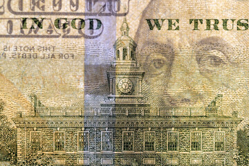 large amount of cash American dollars in cash paper bills