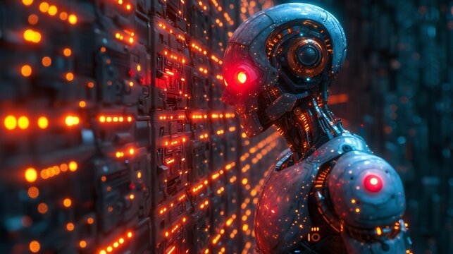 AI crypto trade artificial intelligence technology business bot.