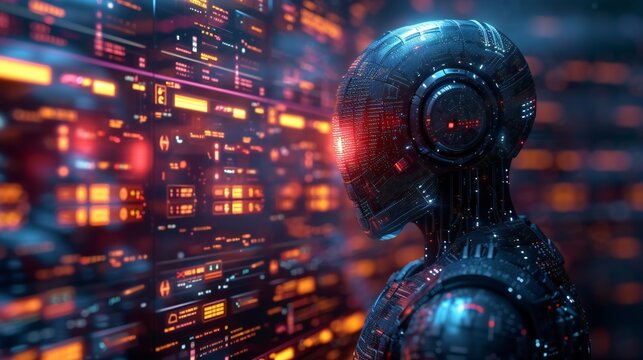 AI crypto trade artificial intelligence technology business bot.