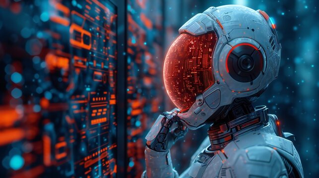 AI crypto trade artificial intelligence technology business bot.