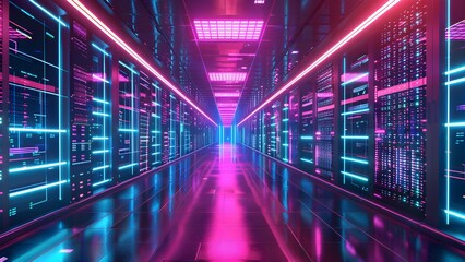 Fototapeta premium IT security technology background