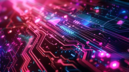 Obraz premium IT security technology background