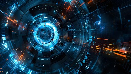 Obraz premium IT technology background