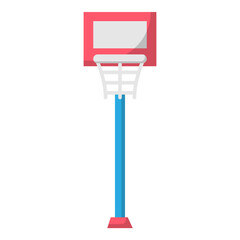 Illustration of Basketball Hoop design Flat Icon