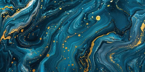 Turquoise abstract background with yellow color