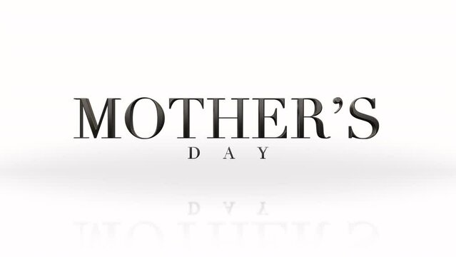 Celebrate Mothers Day with this elegant logo featuring the words Mothers Day arranged in a circular shape. Perfect for various products and materials