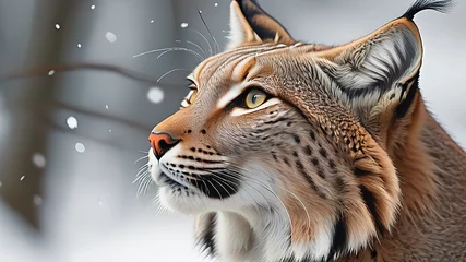 Photo sur Plexiglas Lynx Portrait of a lynx