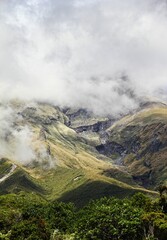 Majestic view of Mount Taranaki in New Zealand.