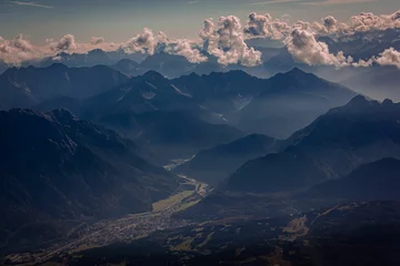 Zelfklevend Fotobehang beautiful bavarian alps © Wirestock