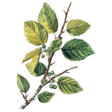 hazel alder leaf