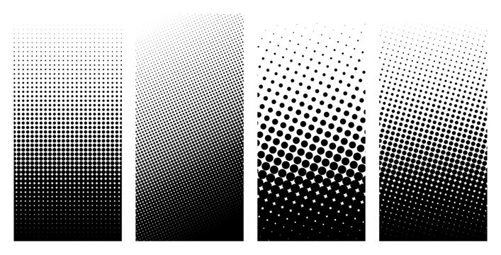 grunge halftone distorted vertical shapes background design. Vector illustration