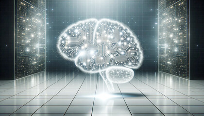 AI人工知能の脳デジタルイメージ5