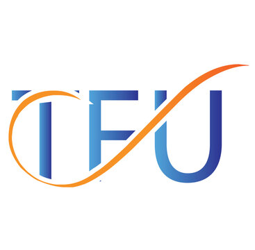 TFU letter logo design elements symbols, Monogram elegant minimal art logo concept.