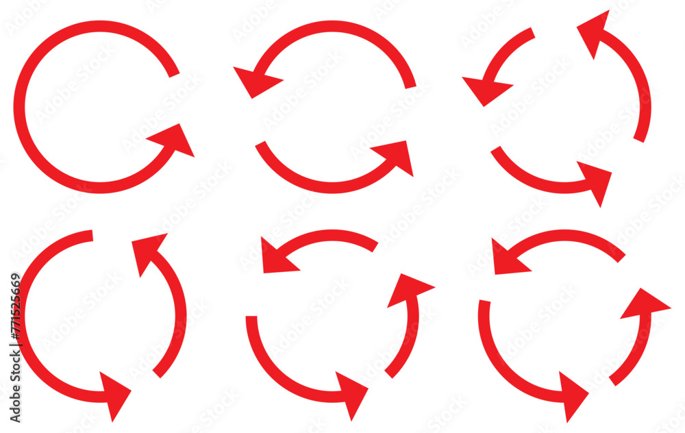 Poster arrow circle icon. round arrow sign. line arrow cycle elements