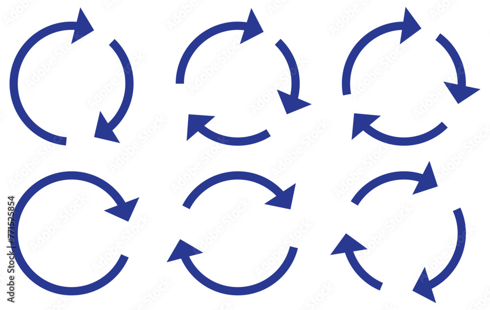 Poster arrow circle icon. round arrow sign. line arrow cycle elements