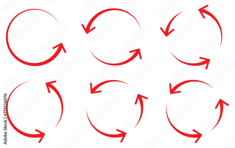 Poster arrow circle icon. round arrow sign. line arrow cycle elements