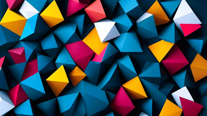 Abstract geometric background with triangles 