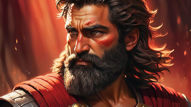 Portrait of a Greek hero