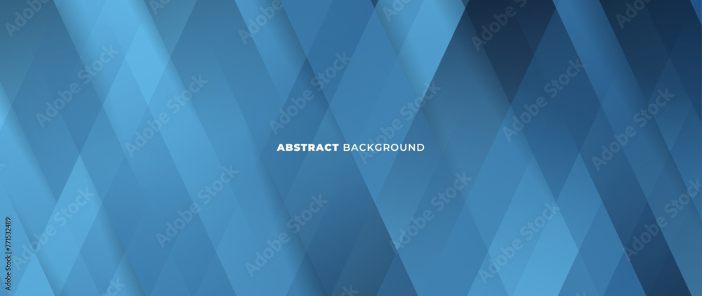 Poster blue abstract square shapes on a futuristic concept background. regular sloping lines create a dynam