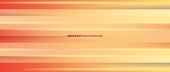 Abstract line vector background. Horizontal lines of orange and yellow gradation. Design for wallpaper, web banner, baner.