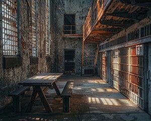 Ossified structures at the prison become the backdrop for a humorous, yet heartfelt, parentchild visit, tender moments under harsh light,