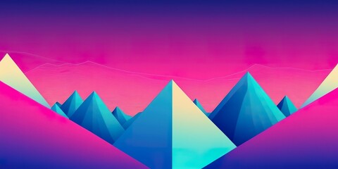 abstract retro background with geometric shapes, 80's style