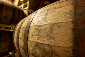 Bourbon Barrel Aging room