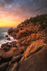 Arthur Bay on Magnetic Island near Townsville in Far North Queensland, Australia during sunset