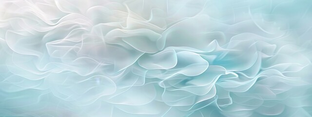 Obraz premium Light blue background abstract texture of wavy ripples with a gradient transition to white.