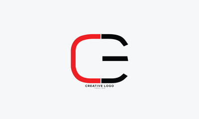 EC CE Abstract initial monogram letter alphabet logo design
      