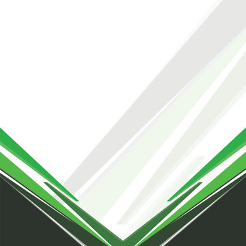 abstract green corner element design vector, green black corner background with copy space for text
