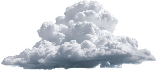 透明な背景に分離された積乱雲 - obrazy, fototapety, plakaty