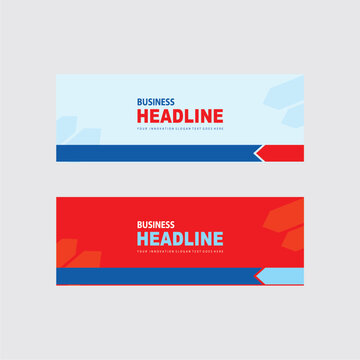 Banner abstract design templates for simple