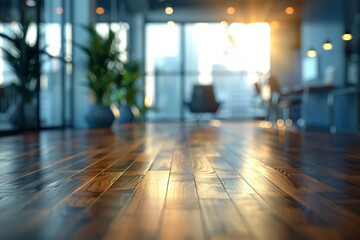 Fototapeta premium Modern Open Office Space with Natural Light