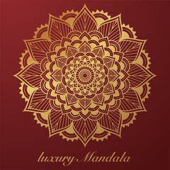 Luxurious mandala pattern background, luxury mandala invitation greeting card design, circular pattern vector design,