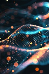 Fototapeta premium Abstract data visualization Insightful Data Visions - Unraveling Patterns and Trends Book Cover